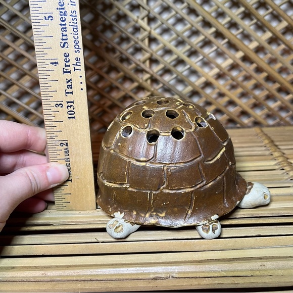 Other Vintage Turtle Clay Pottery Handmade Incense Holder Poshmark